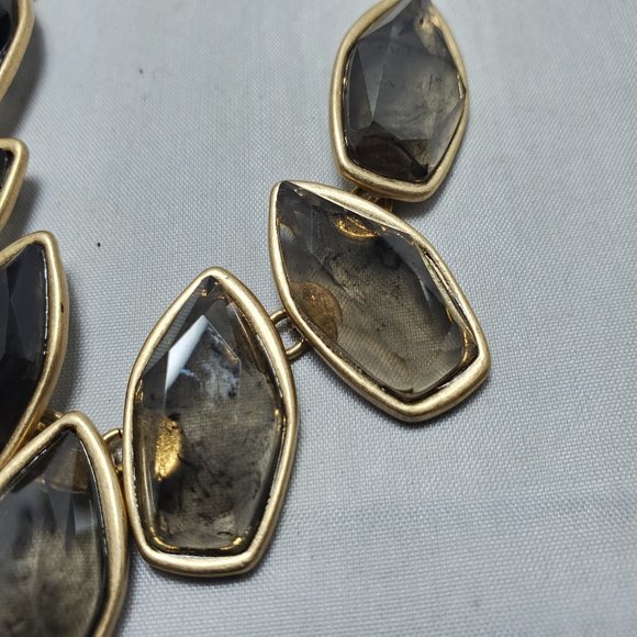 The Sak Women's Natural Stone Pendant Collar Necklace Gold Metal 18 Inch… - Picture 5 of 7